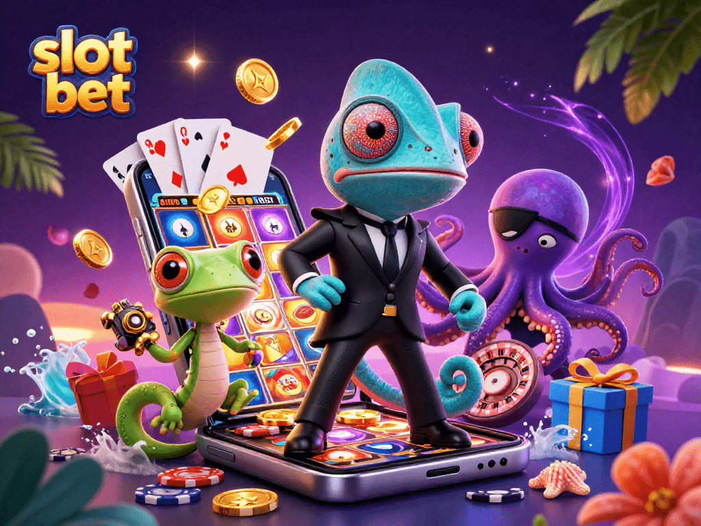 Slot bet untuk menang besar dengan slot online dari chameleon, gecko, dan tentakel.