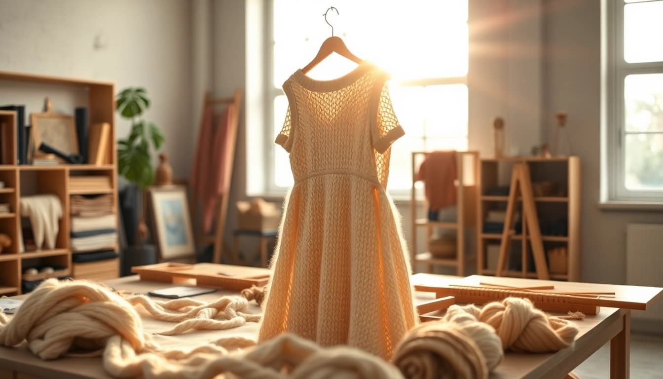 Showcase unique knitwear at https://www.ound-ound.com, highlighting sustainable fashion craftsmanship.
