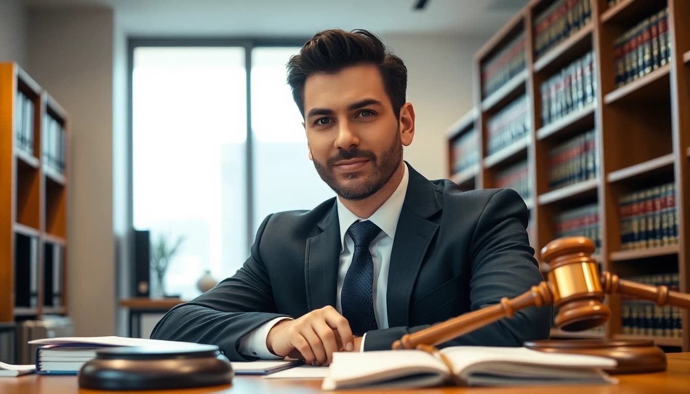 San Antonio accident lawyer consulting with a client in an inviting law office.