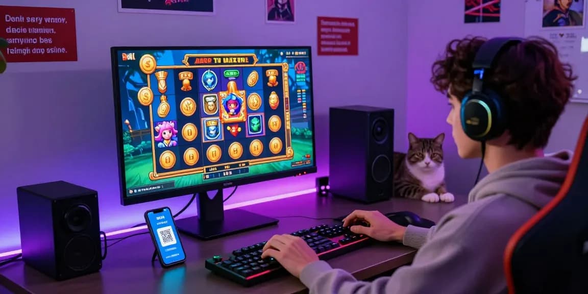Exciting online gaming setup showcasing slot depo 1k action with vibrant graphics and engaging player atmosphere.
