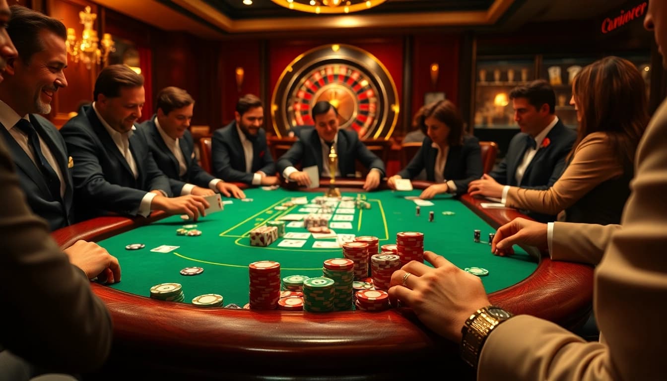 Strategize your next win at the official hidden wiki-themed casino table with vibrant poker chips.