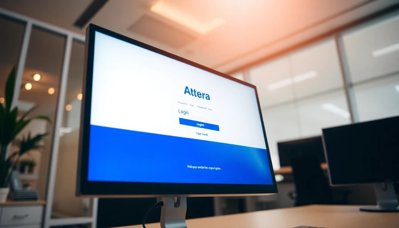 Access the Atera login page securely through the official link, showcasing a user-friendly interface.