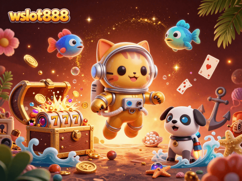 Game wslot888 dengan pengalaman bermain premium, lengkap dengan slot dan harta karun menyala.