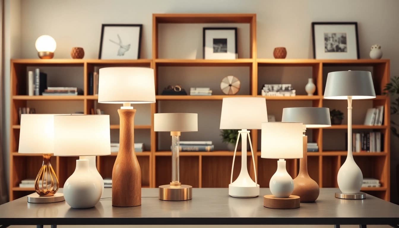 Showcasing ELC Lamps Online with an inviting display of beautifully designed lamps.