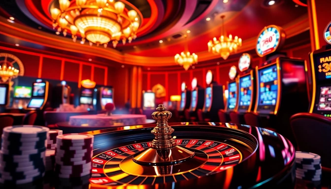Experience the thrilling atmosphere of 789club with vibrant casino elements and engaging gaming interfaces.