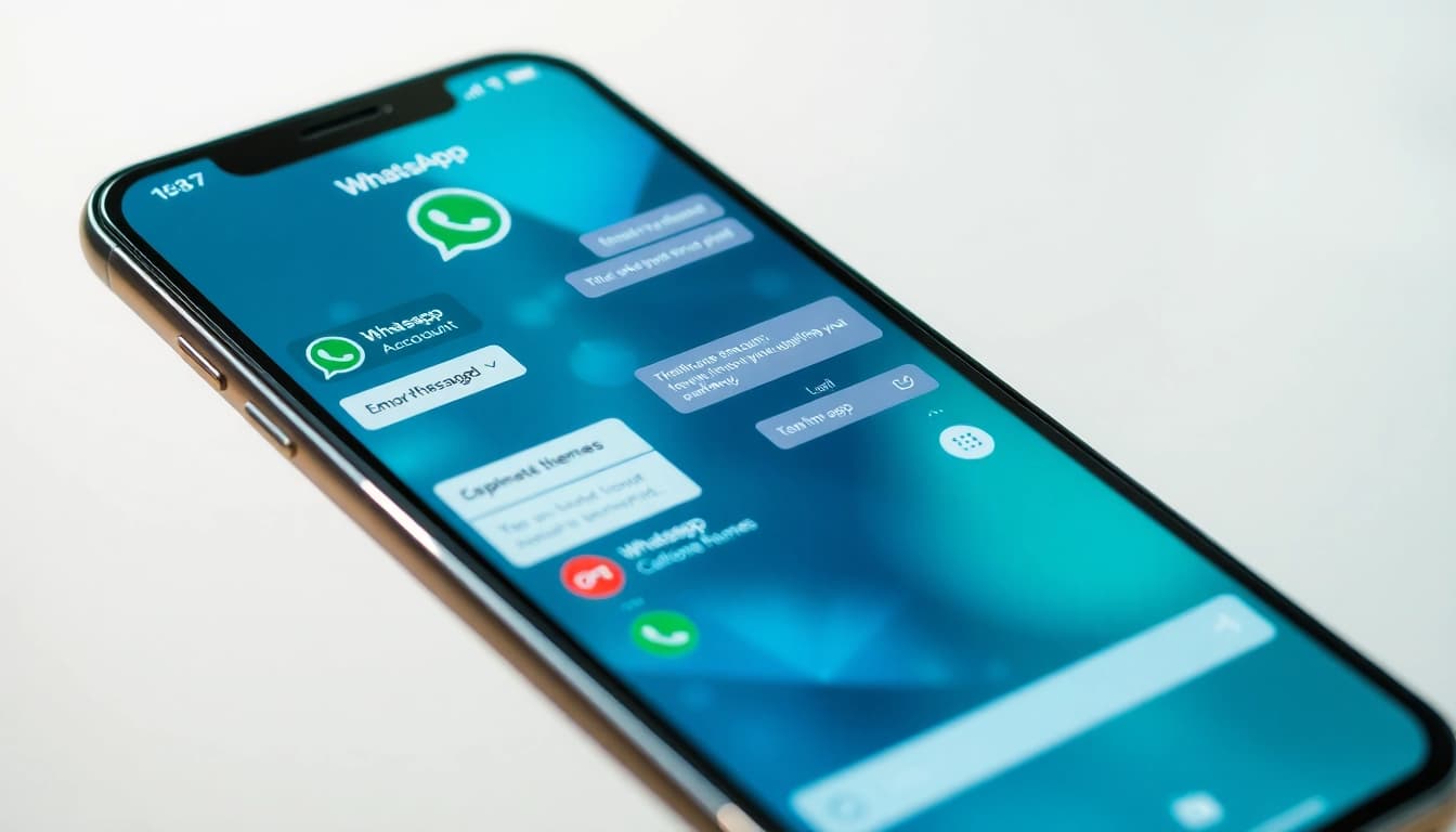 FM WhatsApp interface showcasing unique features and modern design elements.