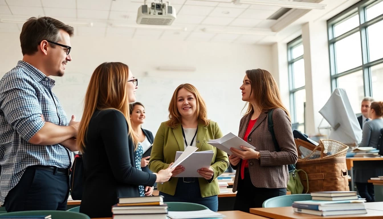 Encourage interactive learning and collaboration in Education with engaged teachers and students.
