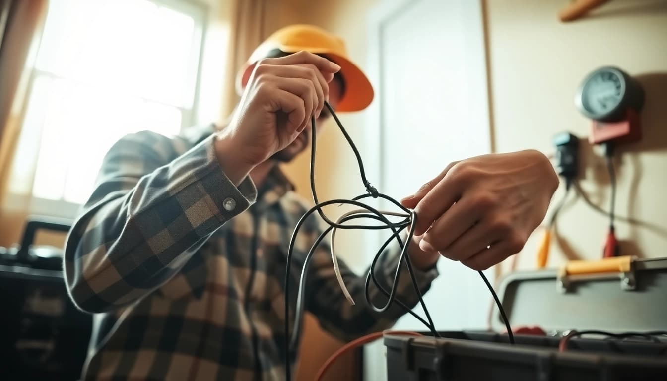 Demonstrating the Wyoming Electrical Apprenticeship by wiring a home installation.