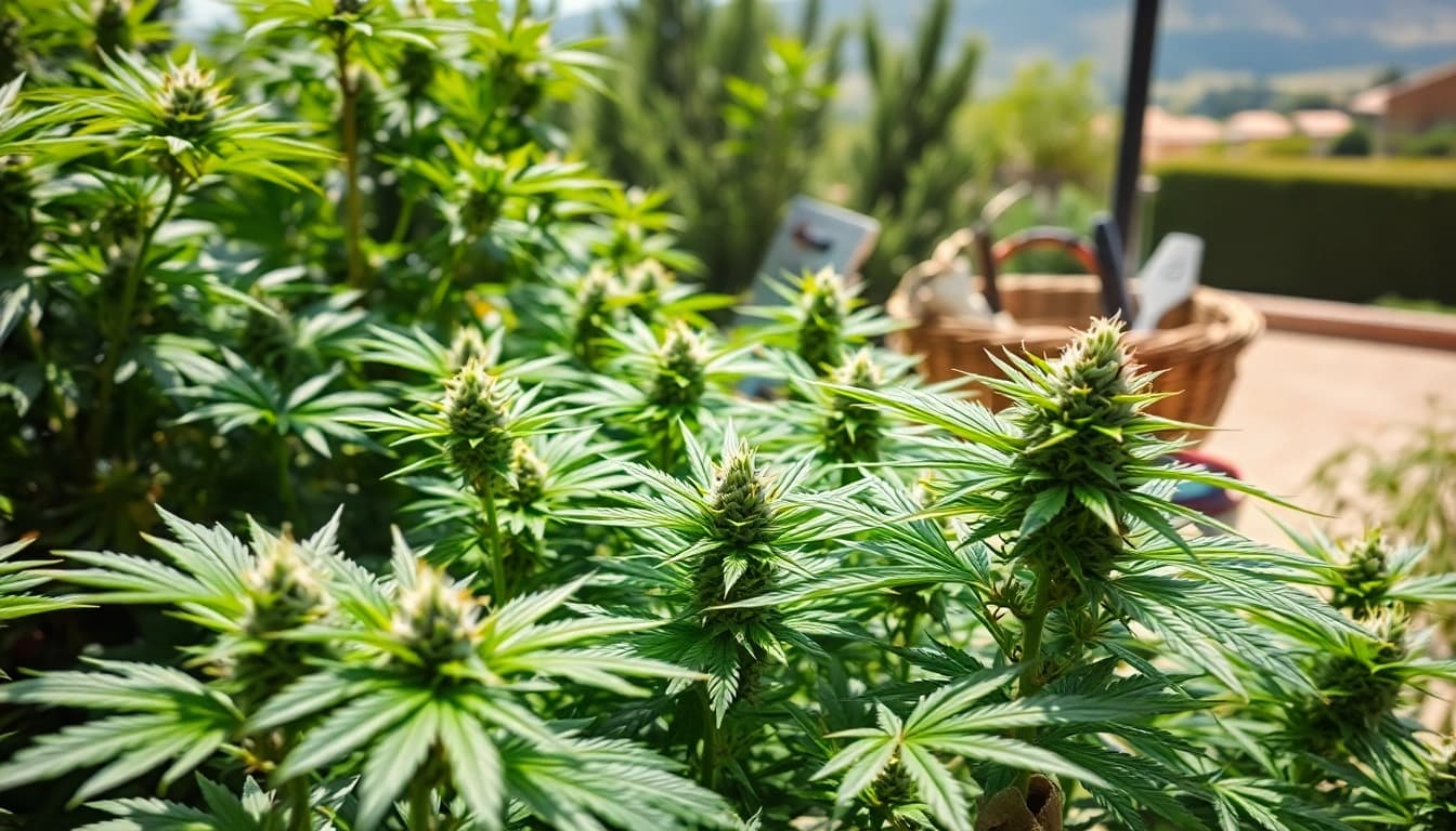 Découverte du cannabis légal espagne à travers une culture de cannabis luxuriante en Espagne.