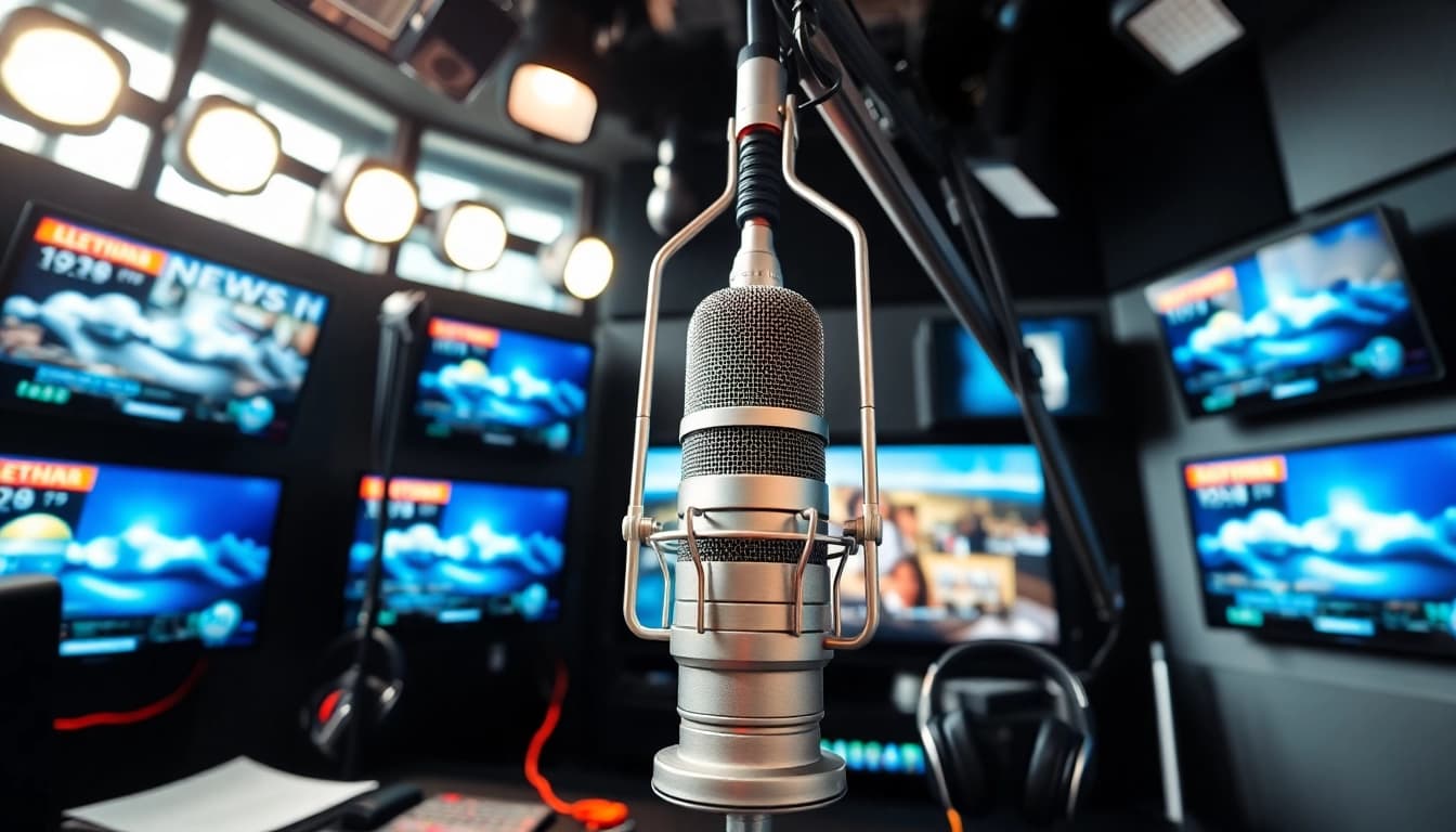 Listen to live broadcasts on hometownstation.com featuring professional radio setups.