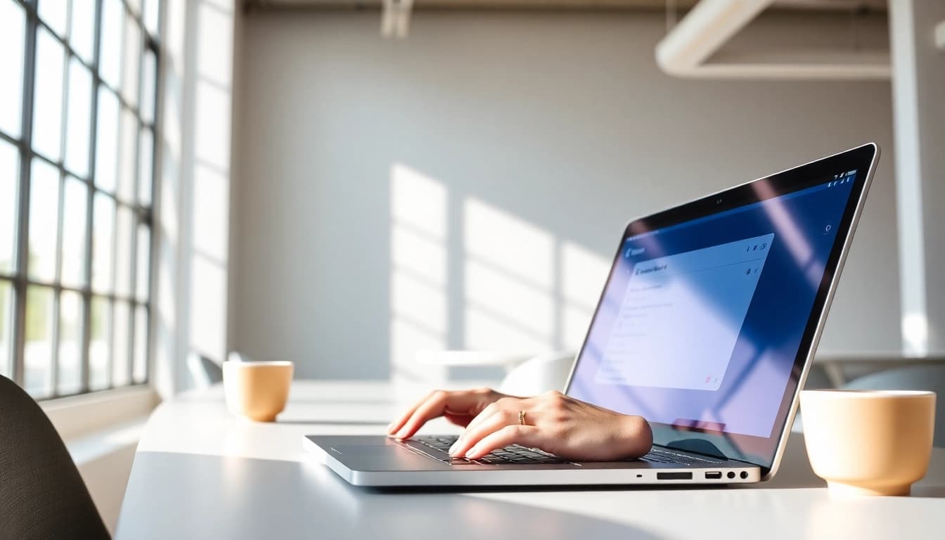 Learn how to scrape linkedin search results using a data analyst in a modern office setting.