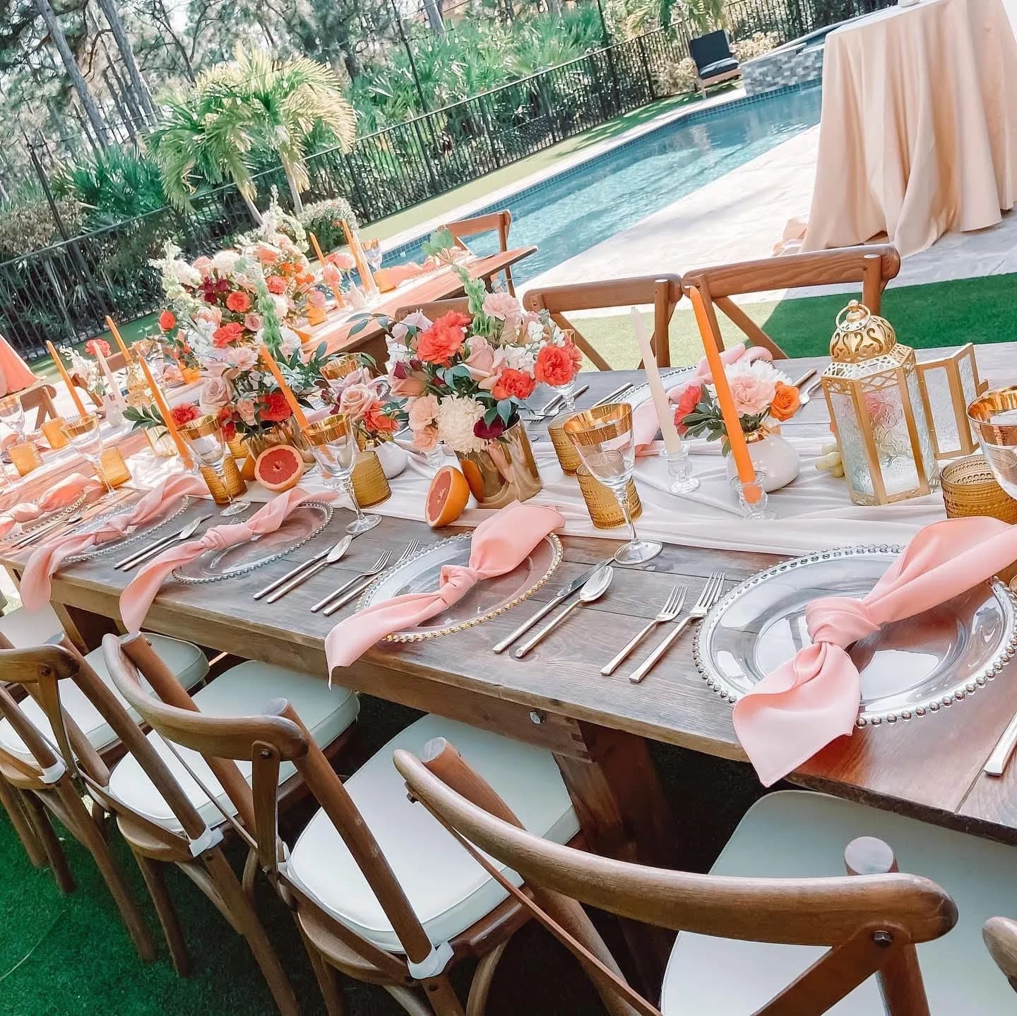 Elegant Wedding Tent Chair & Table Rentals