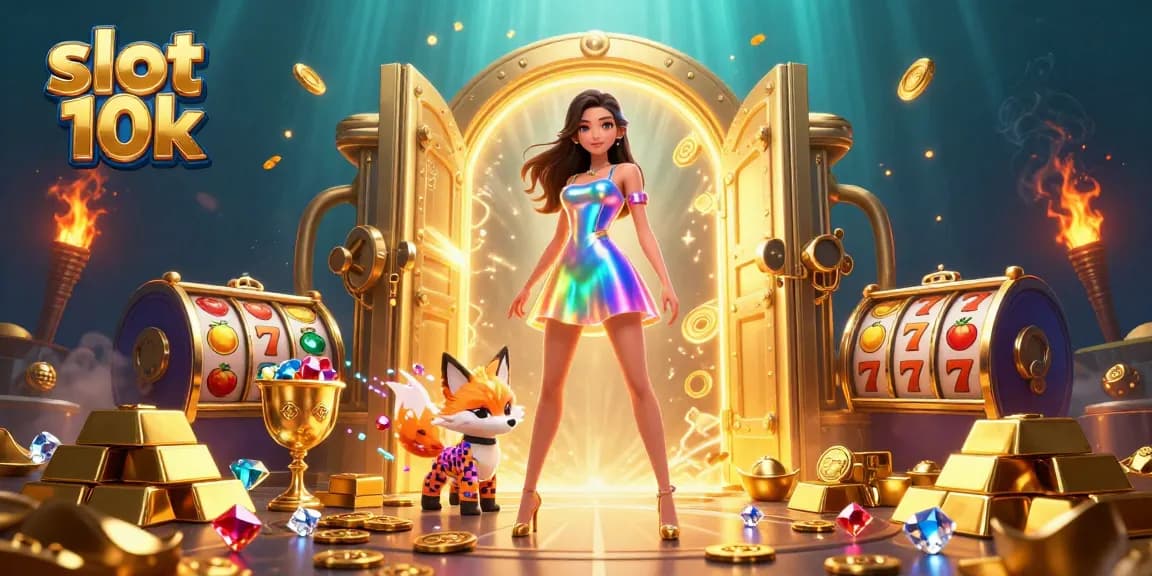 Experience excitement with slot 10k through lively 3D gaming action packed with gold and jewels.