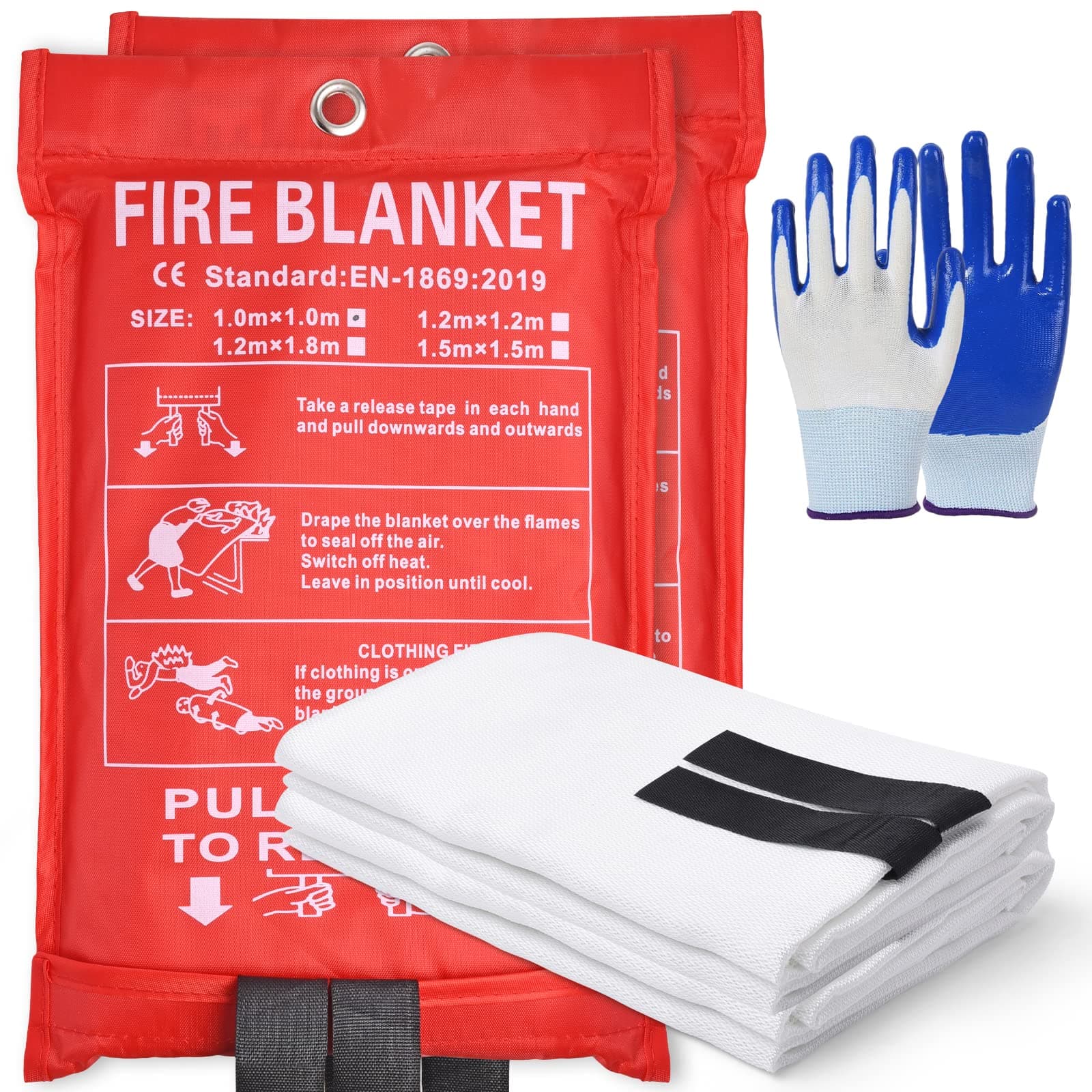 EN1869 Fire Blanket for Home, Car, and Industrial Safety