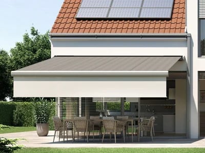 Markise 5m elektrisch fuer mehr Privatsphaere | ADA-Wintergarten