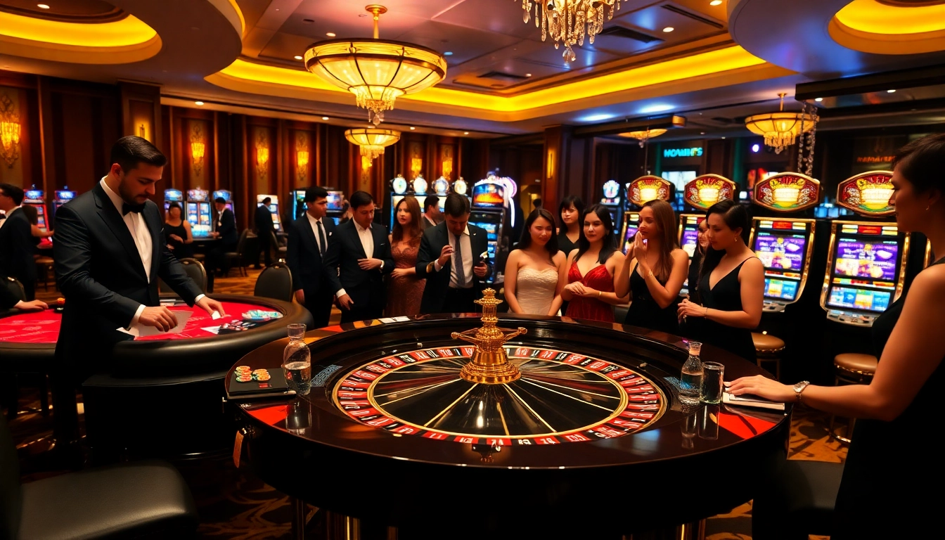 Découvrez l'excitation au meilleur casino en ligne avec une scène de roulette dynamique.