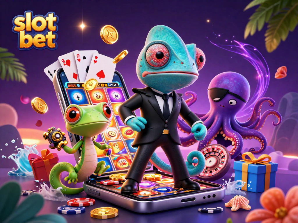 Slot bet untuk menang besar dengan slot online dari chameleon, gecko, dan tentakel.