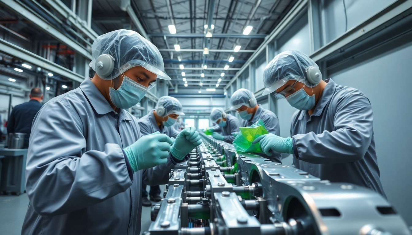 High-quality aluminum chromating process in Malaysia showcasing precision and skilled technicians.
