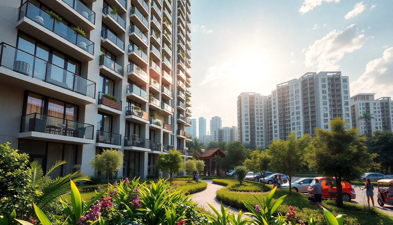 A stunning view of the Tampines St 95 EC showcasing its modern architecture and lush surroundings.