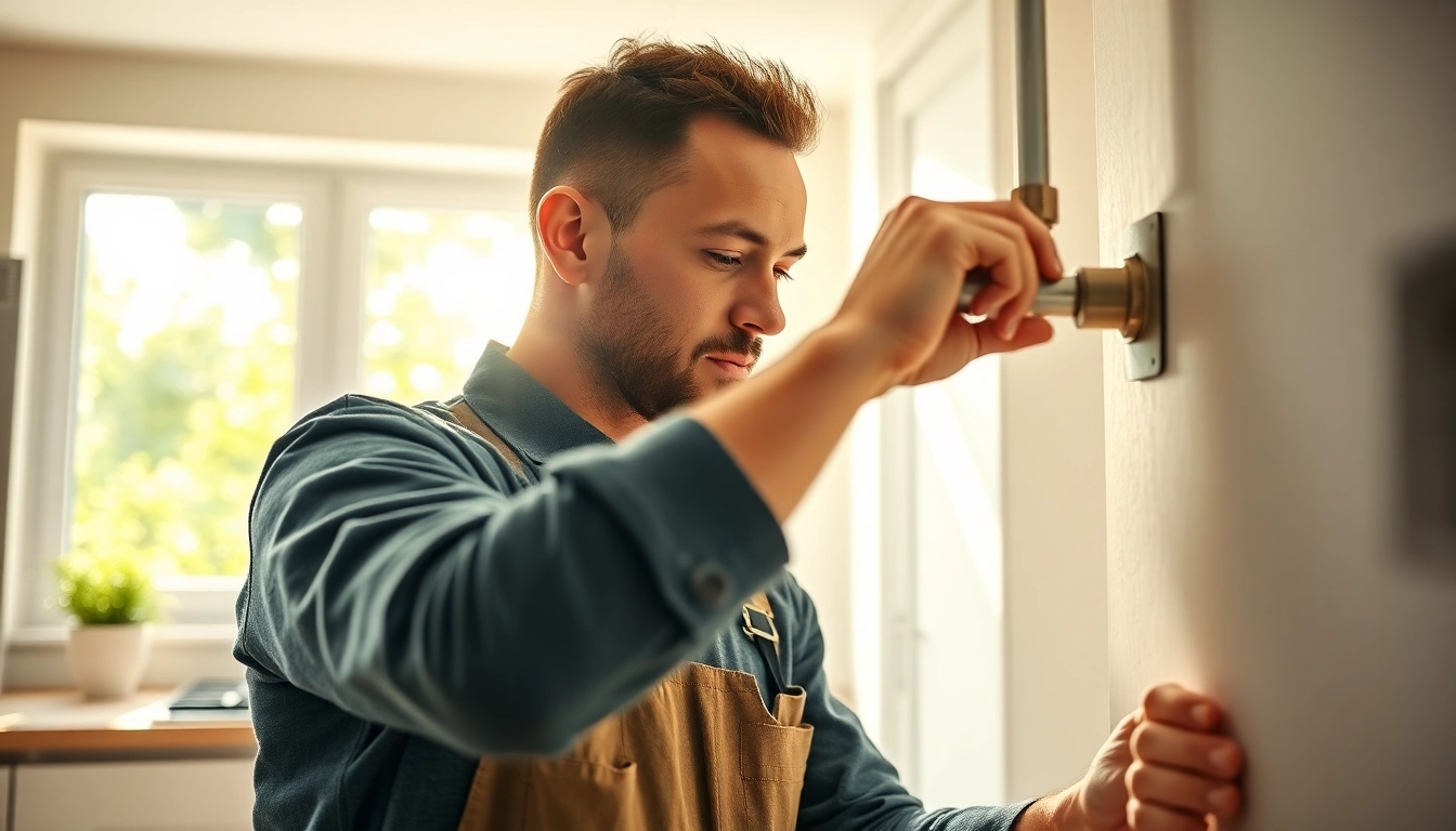 Gas fitter north shore performing installation in a residential setting