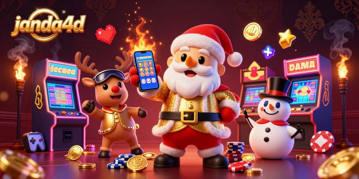 Menangkan jackpot slot di janda4d dengan Santa Claus dan teman-temannya di kasino.