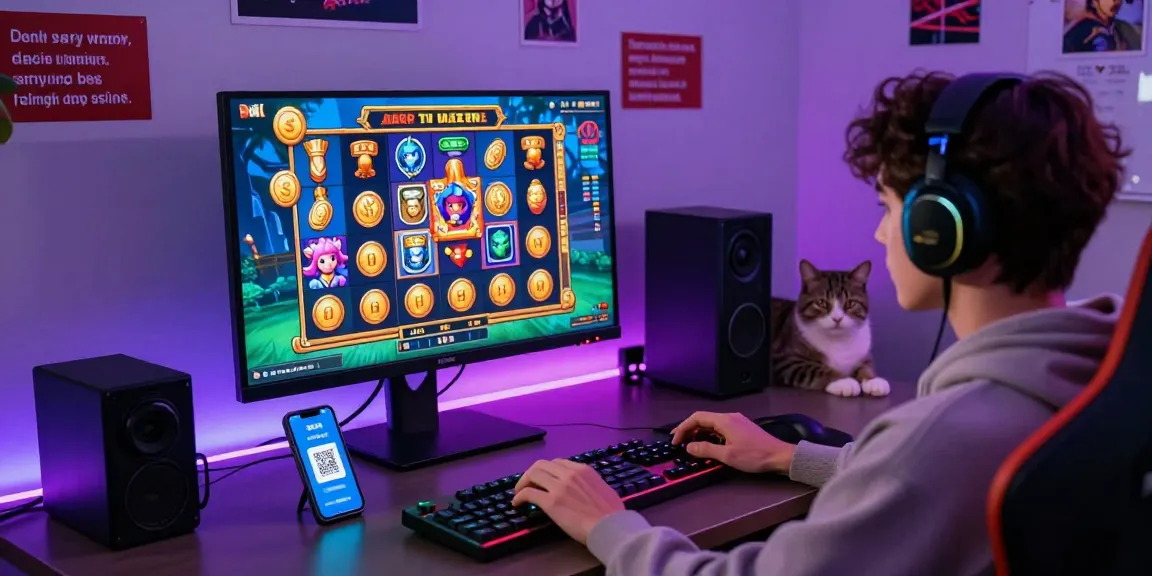 Exciting online gaming setup showcasing slot depo 1k action with vibrant graphics and engaging player atmosphere.