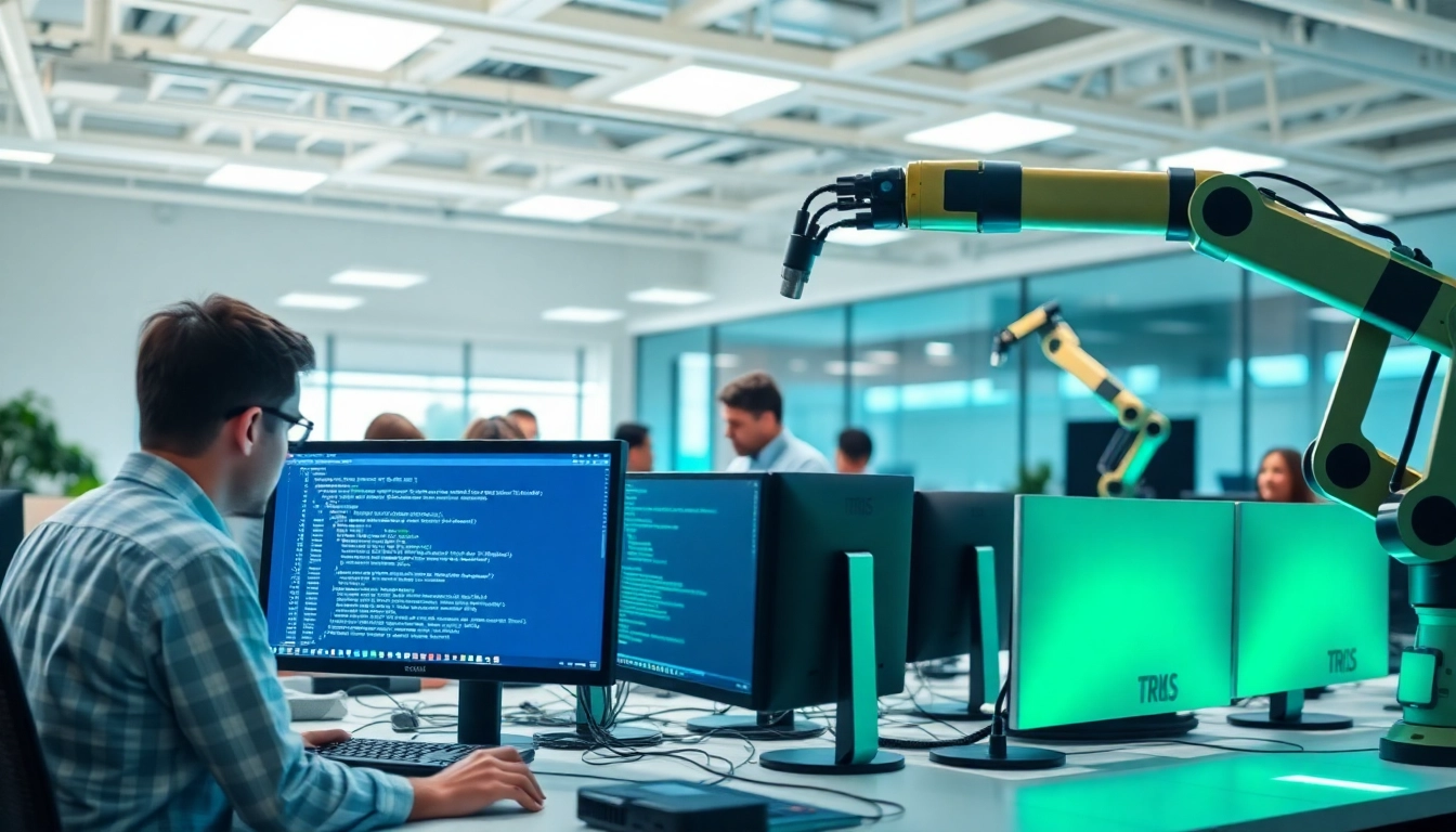 DoesQA showcases a professional test automation setup in a modern workspace.