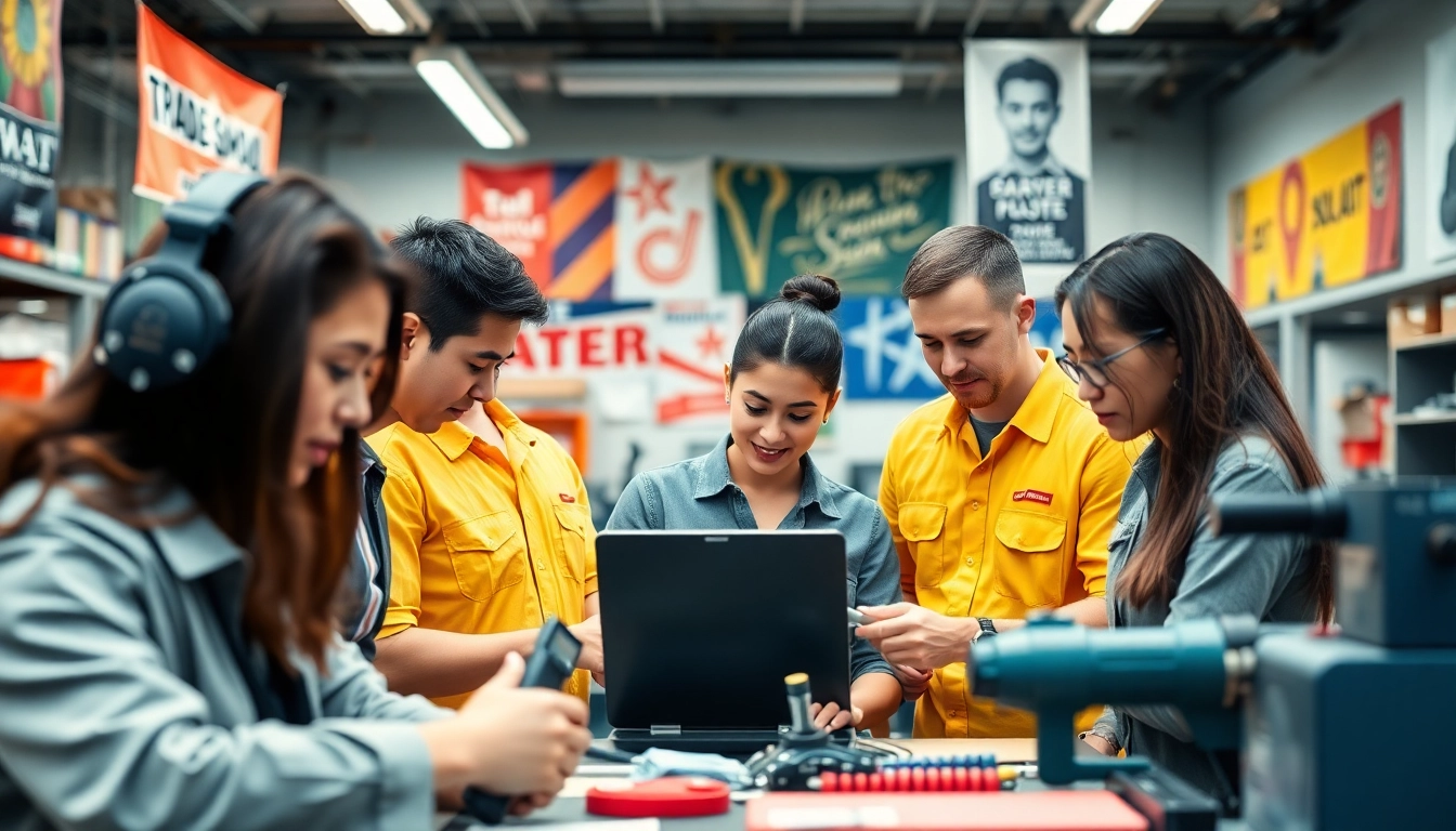 Students actively learning at trade schools Oahu, showcasing a vibrant educational environment.