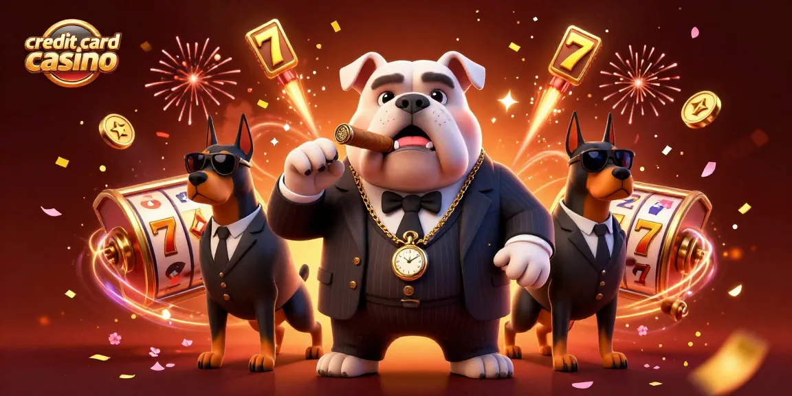 Engage in exciting gameplay at a credit card casino with 3D cartoon characters and vibrant casino elements.
