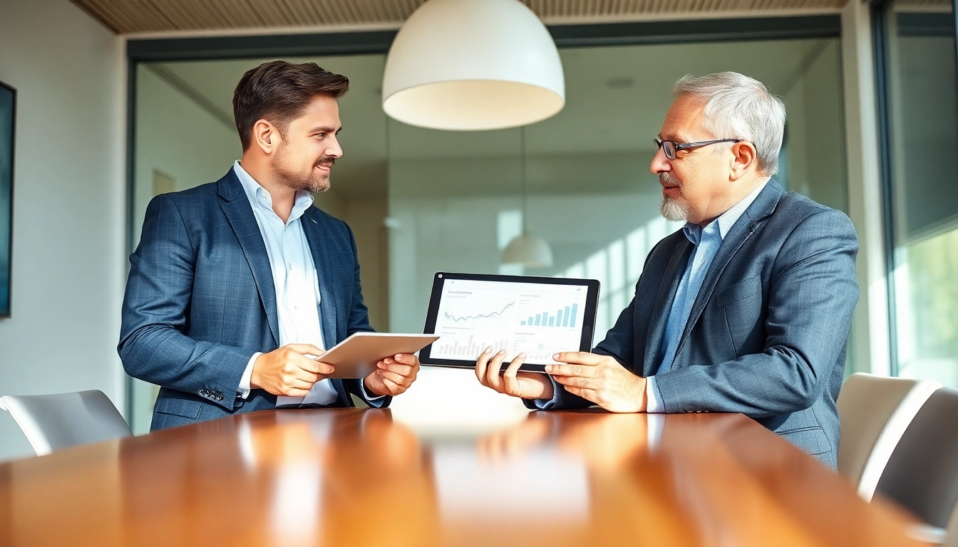 Discover guaranteed rent in Chesham with a professional real estate agent consulting a landlord.