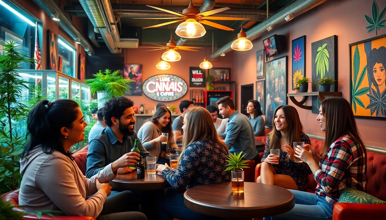 Besucher genießen die entspannte Atmosphäre des Social Club Lloret de Mar mit interessanten Gesprächen.