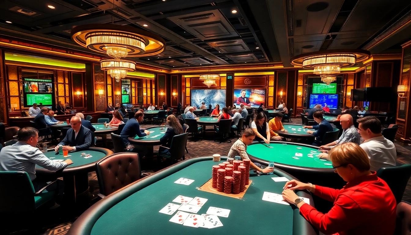 Engage in thrilling idn poker action with professional dealers and vibrant casino atmosphere.