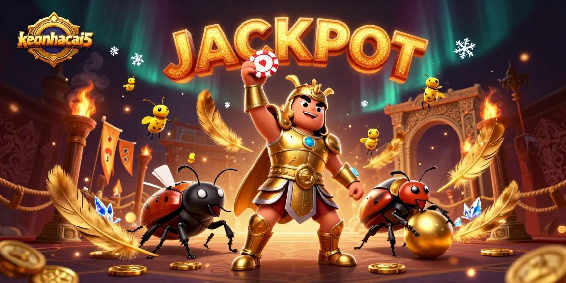 Celebrate victories in style with keonhacai5 as cartoon heroes take center stage in a dynamic casino scene!