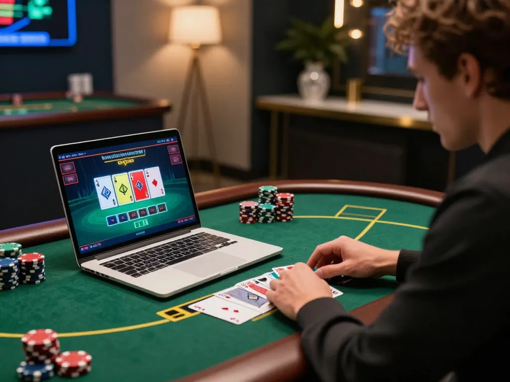 Engage with top quality widgets while enjoying live dealer blackjack at an online casino.