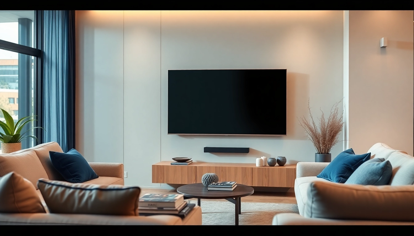 View of the TV88 elegantly set in a contemporary living room showcasing modern design.