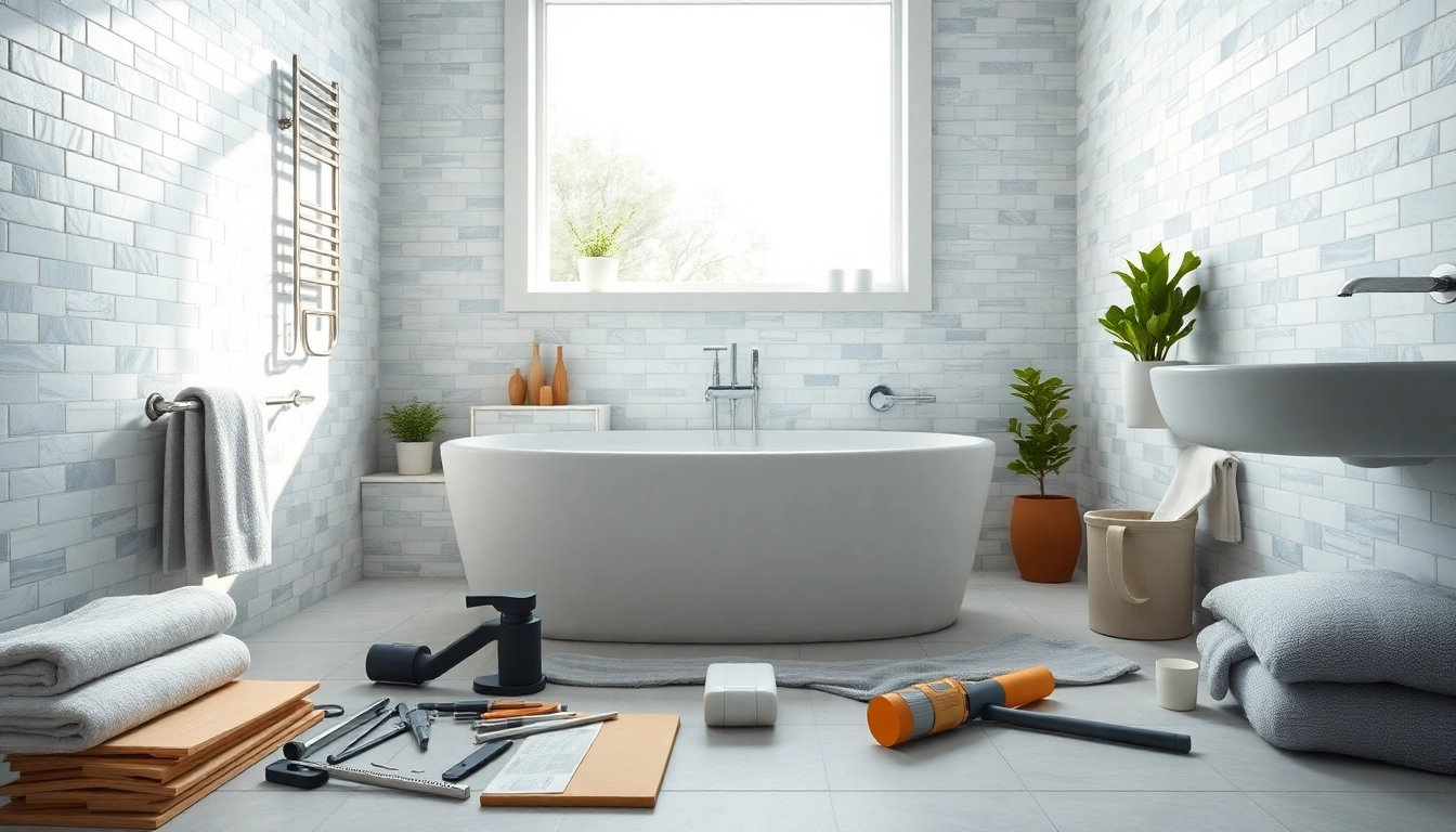 Transform your space with expert bathroom supply and fit showcased in a modern setting.