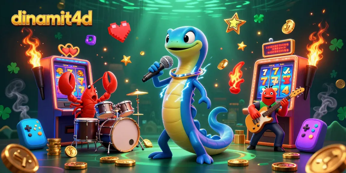 Experience the dynamic energy of dinamit4d as an electric eel DJ rocks an underwater casino with playful lobsters and seahorses.