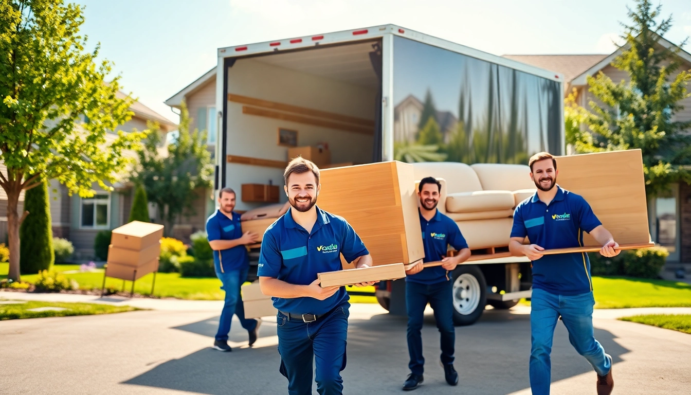 Movers handling furniture while showcasing the top moving companies Calgary services.