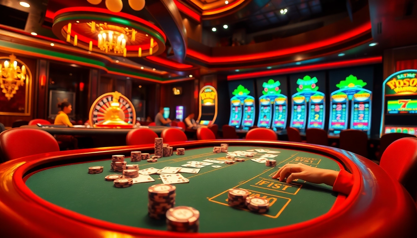 Découvrez l'excitation du meilleur casino en ligne avec une table de poker luxueuse et un gameplay dynamique.