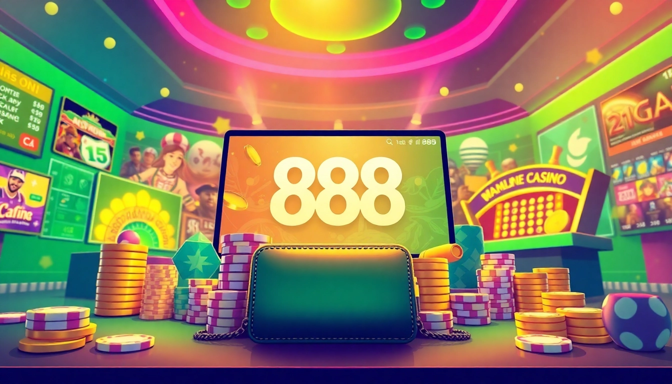 Experience thrilling online gaming with 888new's vibrant interface showcasing diverse games and secure transactions.