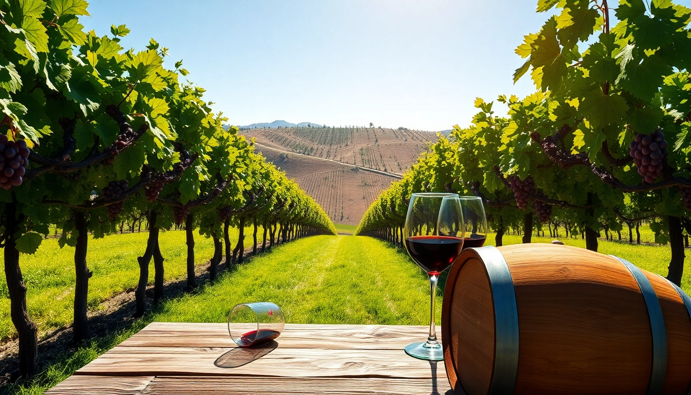 Experience the beauty of Clarksburg ca wineries with luscious vineyards and inviting wine glasses.