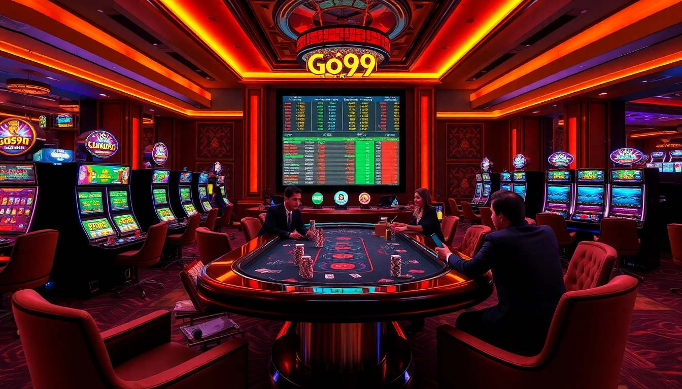 Experience the action at Go99's luxurious casino featuring dynamic gameplay and engaging slot machines.