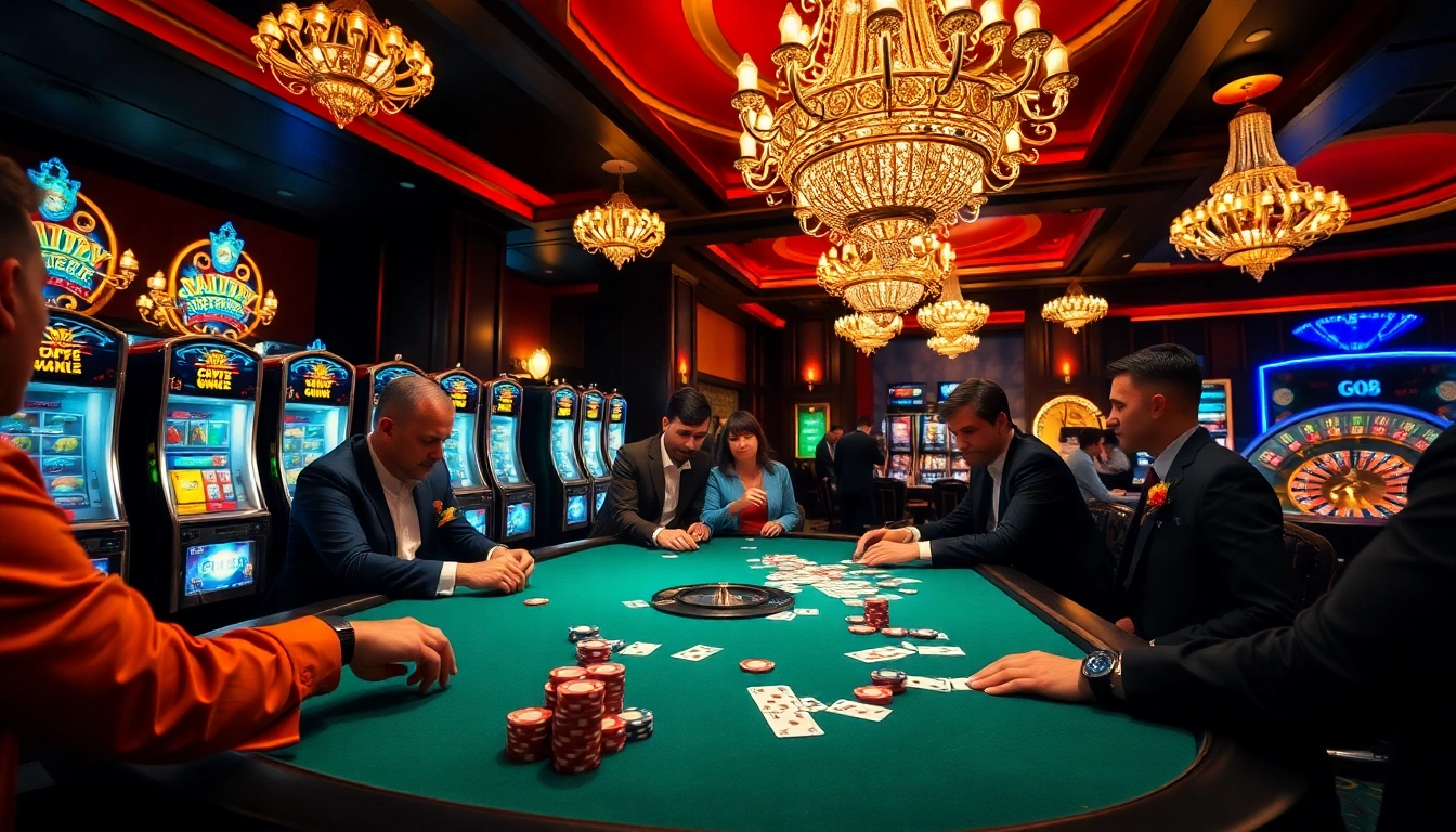 GO8 casino excitement captured at an upscale poker table with vibrant chips and cards.