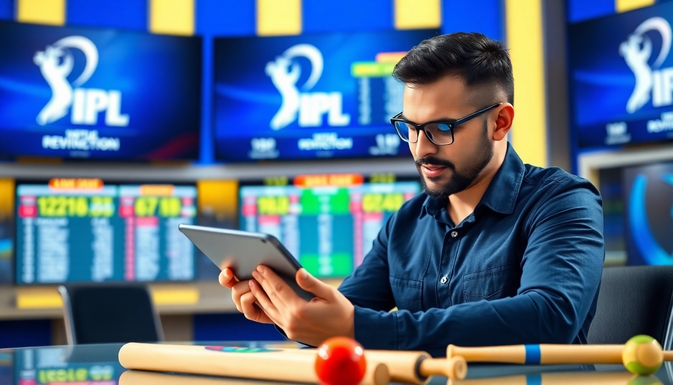 Engaging preview of prediction ipl analysis with a focused analyst examining cricket statistics.