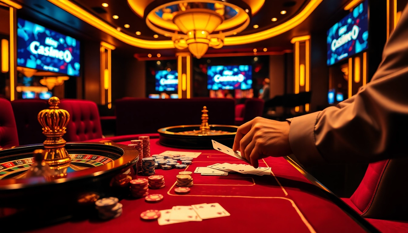 Experience the thrill of winning at the gaming tables showcased at https://789bet.tours/ with vibrant poker chips and cards.