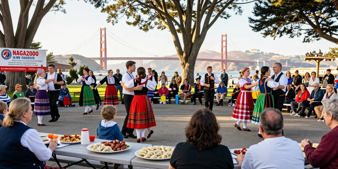 Cultural celebration in San Francisco by the Polish community through NAGA2000 showcasing traditions and festivities.