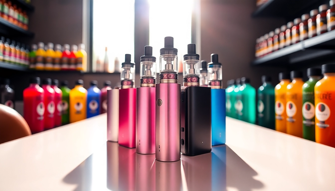 Showcase an air bar vape with vibrant flavors against a modern backdrop.