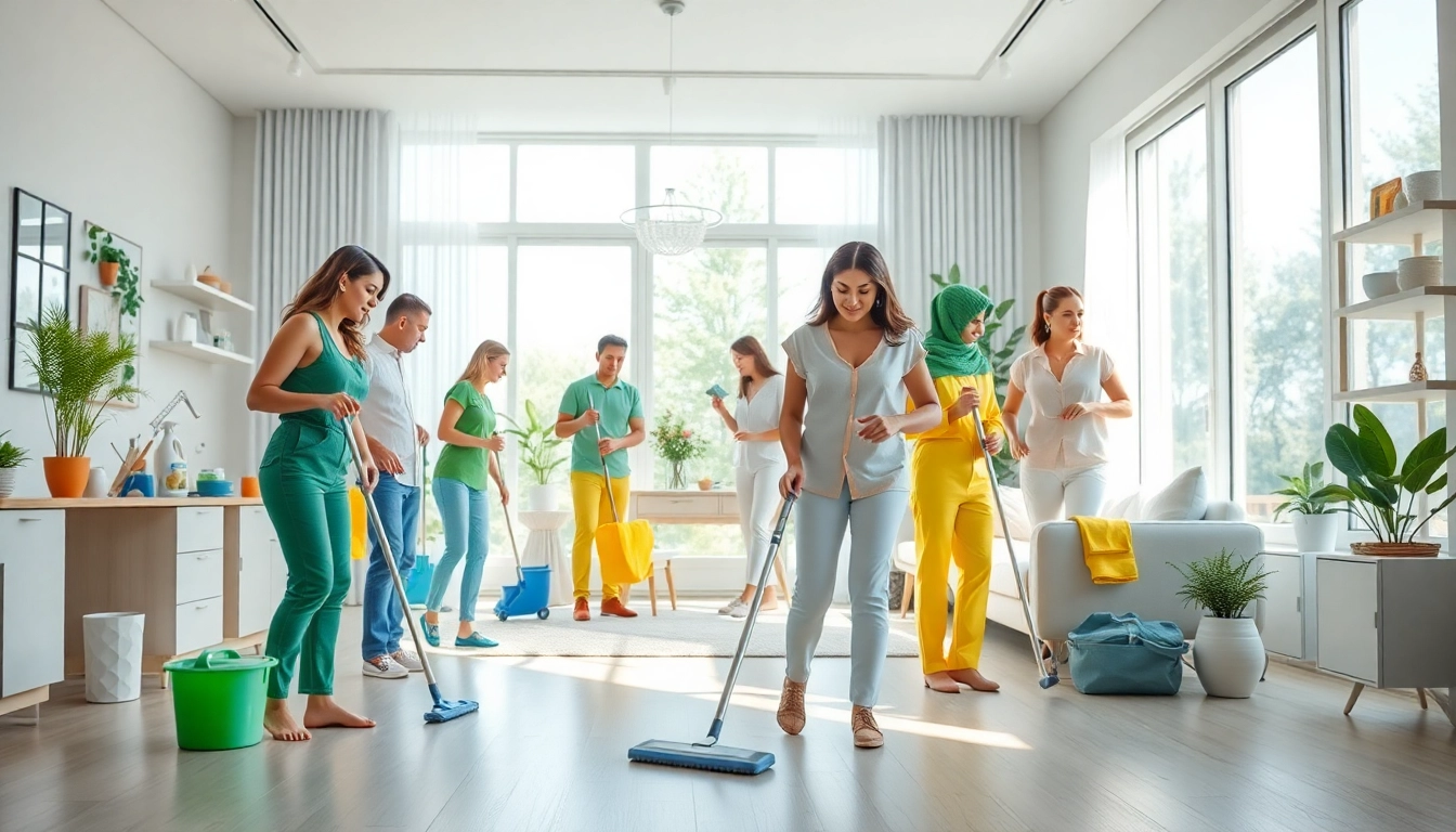 Professional team offering cleaning services calgary in an immaculate home environment.