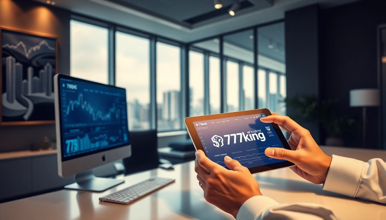 High-tech financial dashboard with 79king branding representing innovative digital investments in 2025