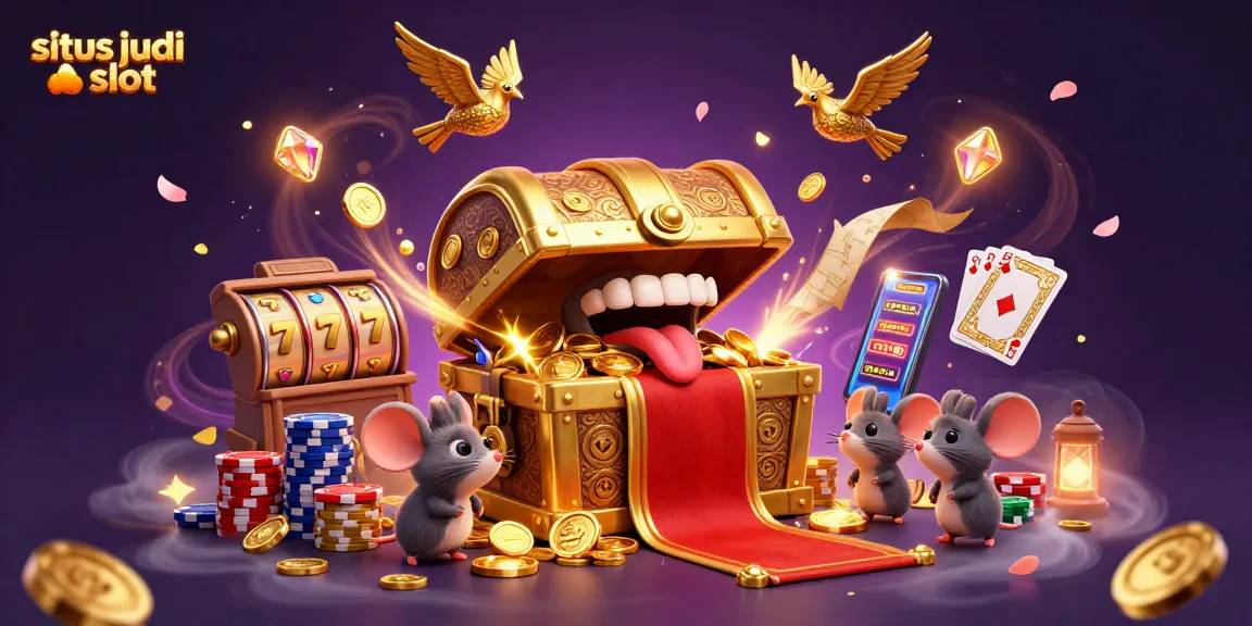 Engage with exciting situs judi slot dynamics featuring spinning reels and treasure-filled scenes.